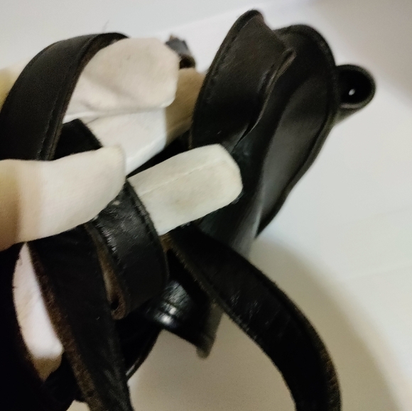 Vintage COACH Daypack Black Leather Drawstring Mini Backpack Bag 9960 US… - Picture 7 of 15